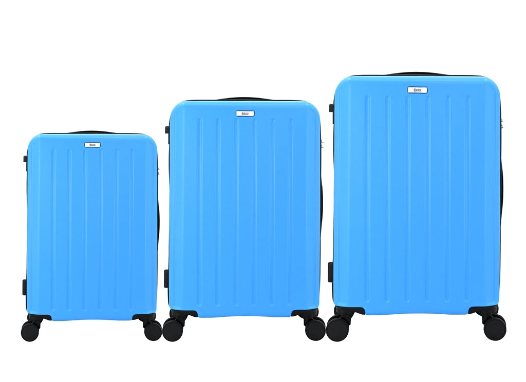 Alisa ABS Hard shell Lightweight 360 Dual Spinning Wheels Combo Lock 28" 24", 20" 3 Piece Luggage Set