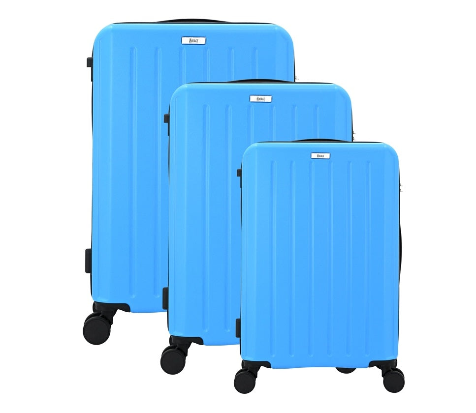 Alisa ABS Hard shell Lightweight 360 Dual Spinning Wheels Combo Lock 28" 24", 20" 3 Piece Luggage Set