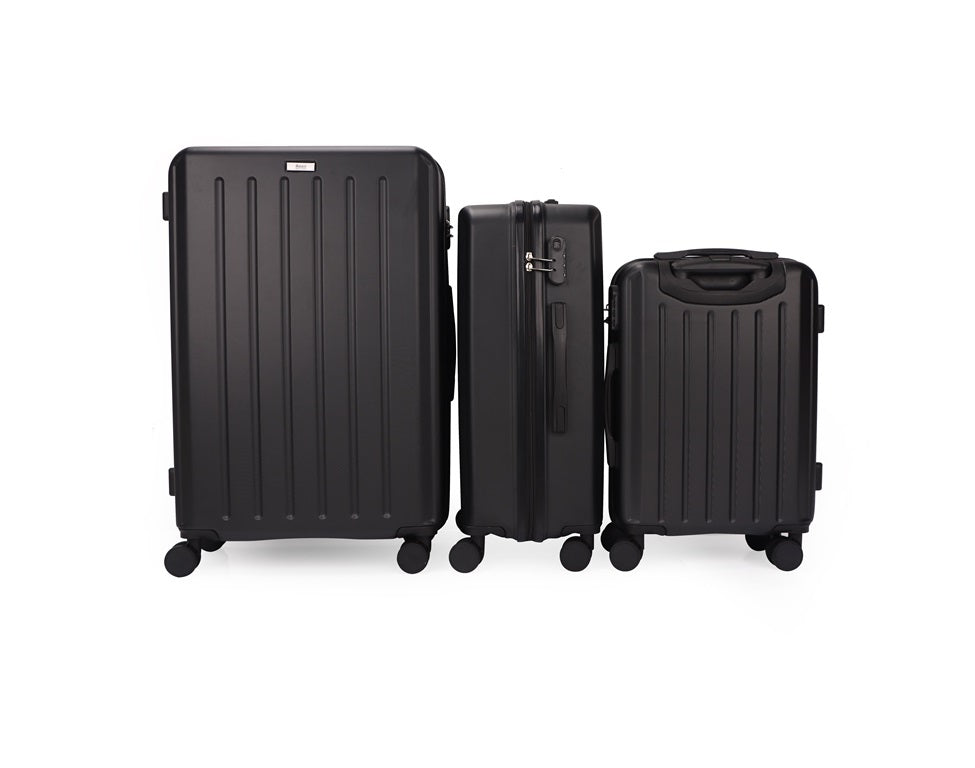 Alisa ABS Hard shell Lightweight 360 Dual Spinning Wheels Combo Lock 28" 24", 20" 3 Piece Luggage Set