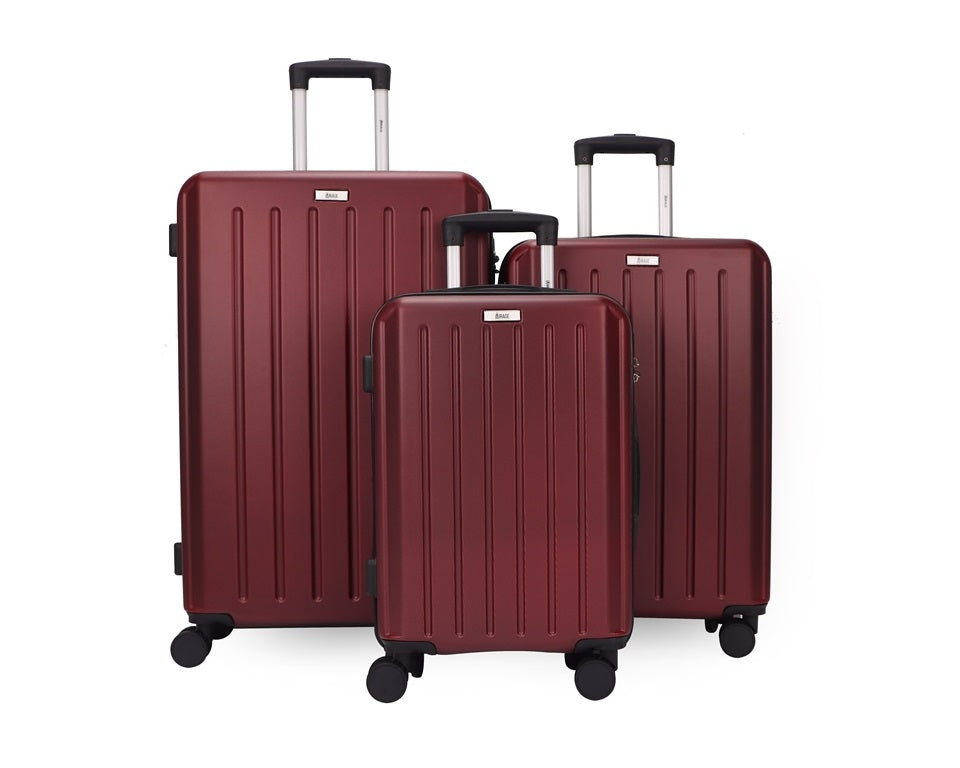 Alisa ABS Hard shell Lightweight 360 Dual Spinning Wheels Combo Lock 28" 24", 20" 3 Piece Luggage Set