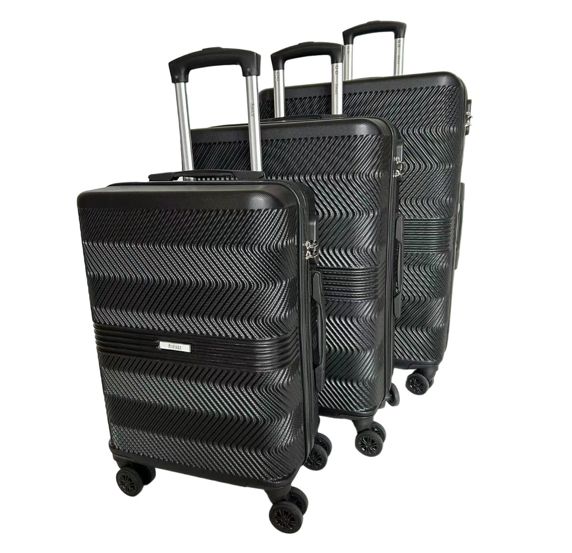 Fay ABS Hard shell Lightweight 360 Dual Spinning Wheels Combo Lock 28", 24", 20" 3 Piece Luggage Set