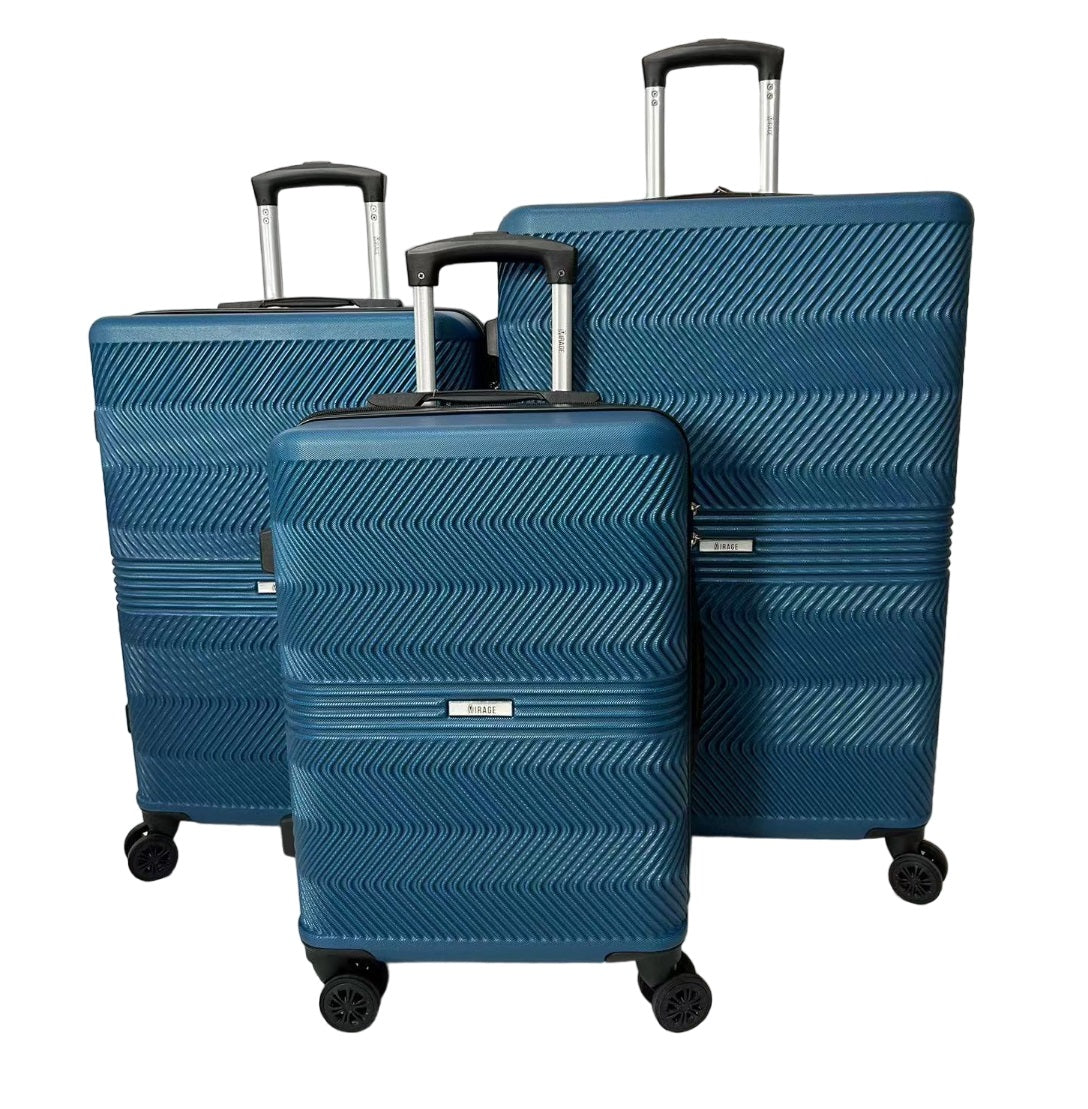 Fay ABS Hard shell Lightweight 360 Dual Spinning Wheels Combo Lock 28", 24", 20" 3 Piece Luggage Set