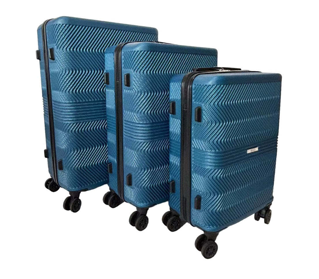 Fay ABS Hard shell Lightweight 360 Dual Spinning Wheels Combo Lock 28", 24", 20" 3 Piece Luggage Set