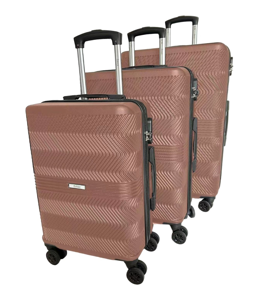 Fay ABS Hard shell Lightweight 360 Dual Spinning Wheels Combo Lock 28", 24", 20" 3 Piece Luggage Set