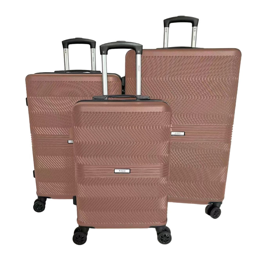 Fay ABS Hard shell Lightweight 360 Dual Spinning Wheels Combo Lock 28", 24", 20" 3 Piece Luggage Set