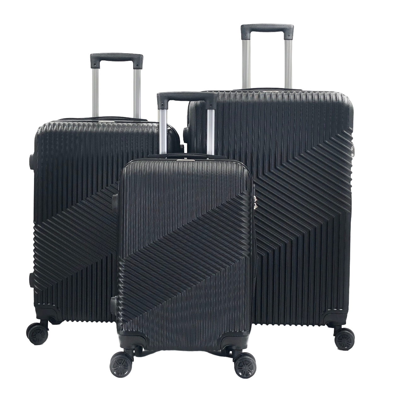 Aida ABS Hard shell Lightweight 360 Dual Spinning Wheels Combo Lock 28" 24", 20" 3 Piece Luggage Set