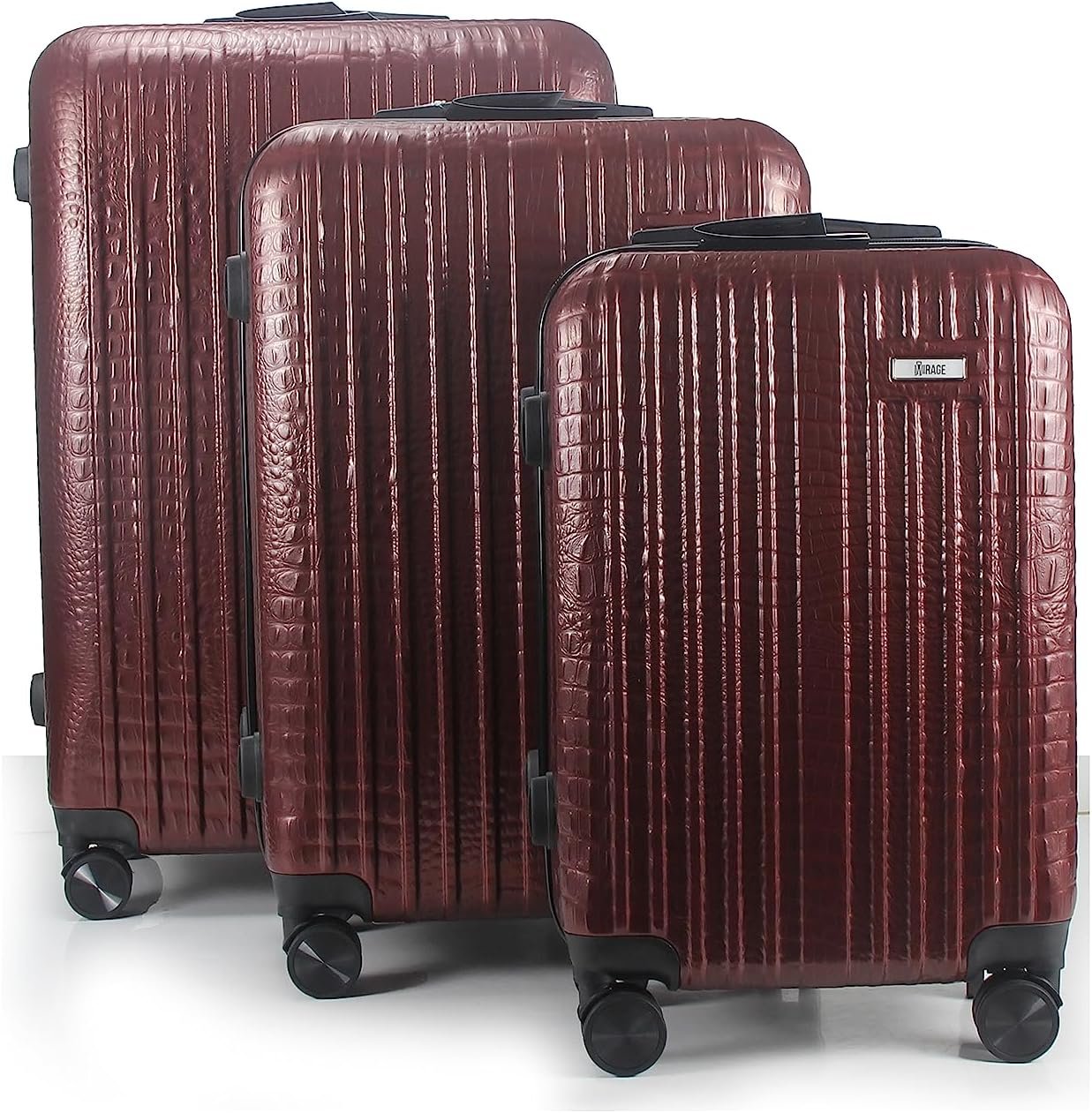 Danae ABS Hard shell Lightweight 360 Dual Spinning Wheels Combo Lock 28" 24", 20" 3 Piece Luggage Set