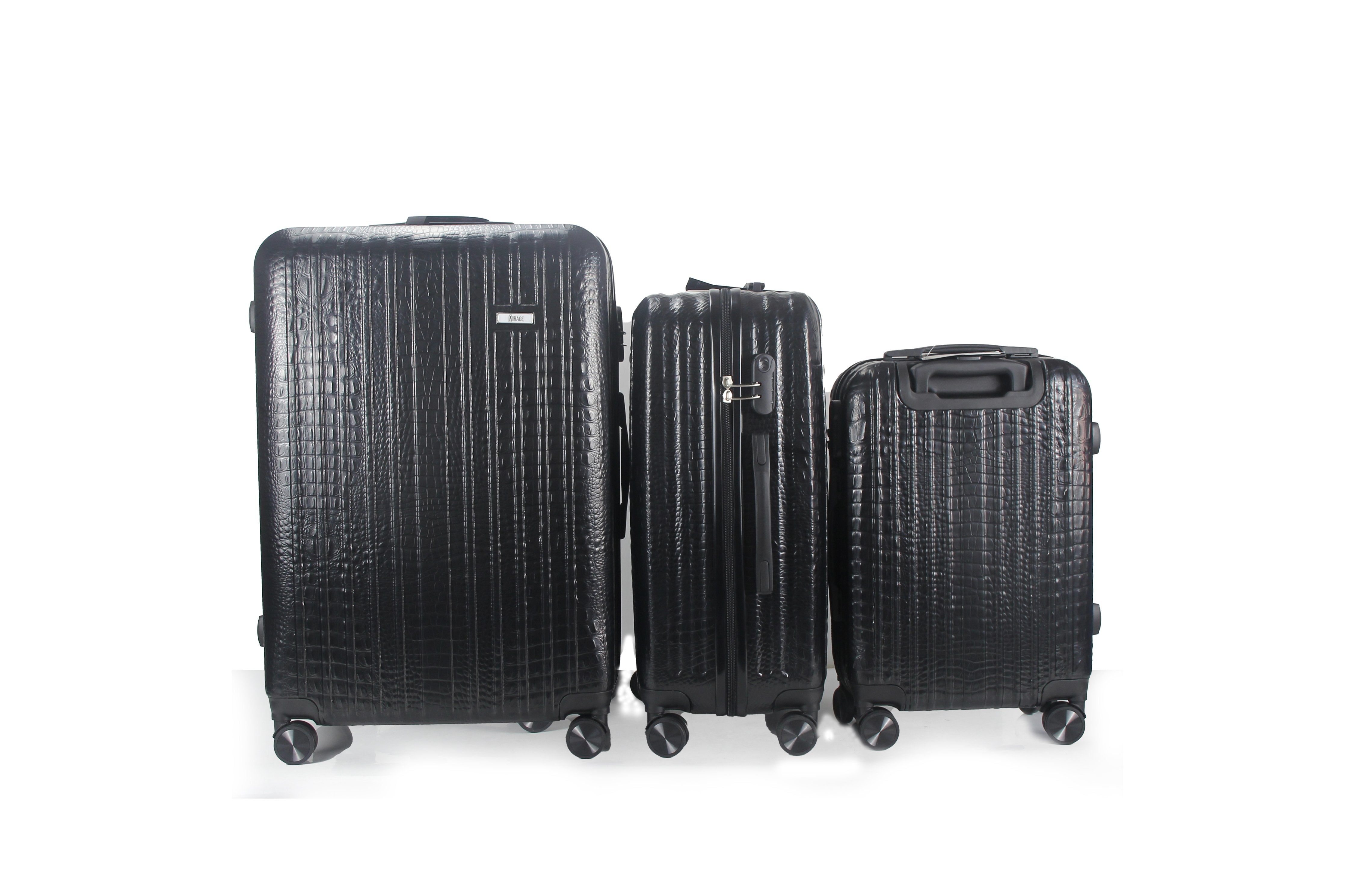 Danae ABS Hard shell Lightweight 360 Dual Spinning Wheels Combo Lock 28" 24", 20" 3 Piece Luggage Set