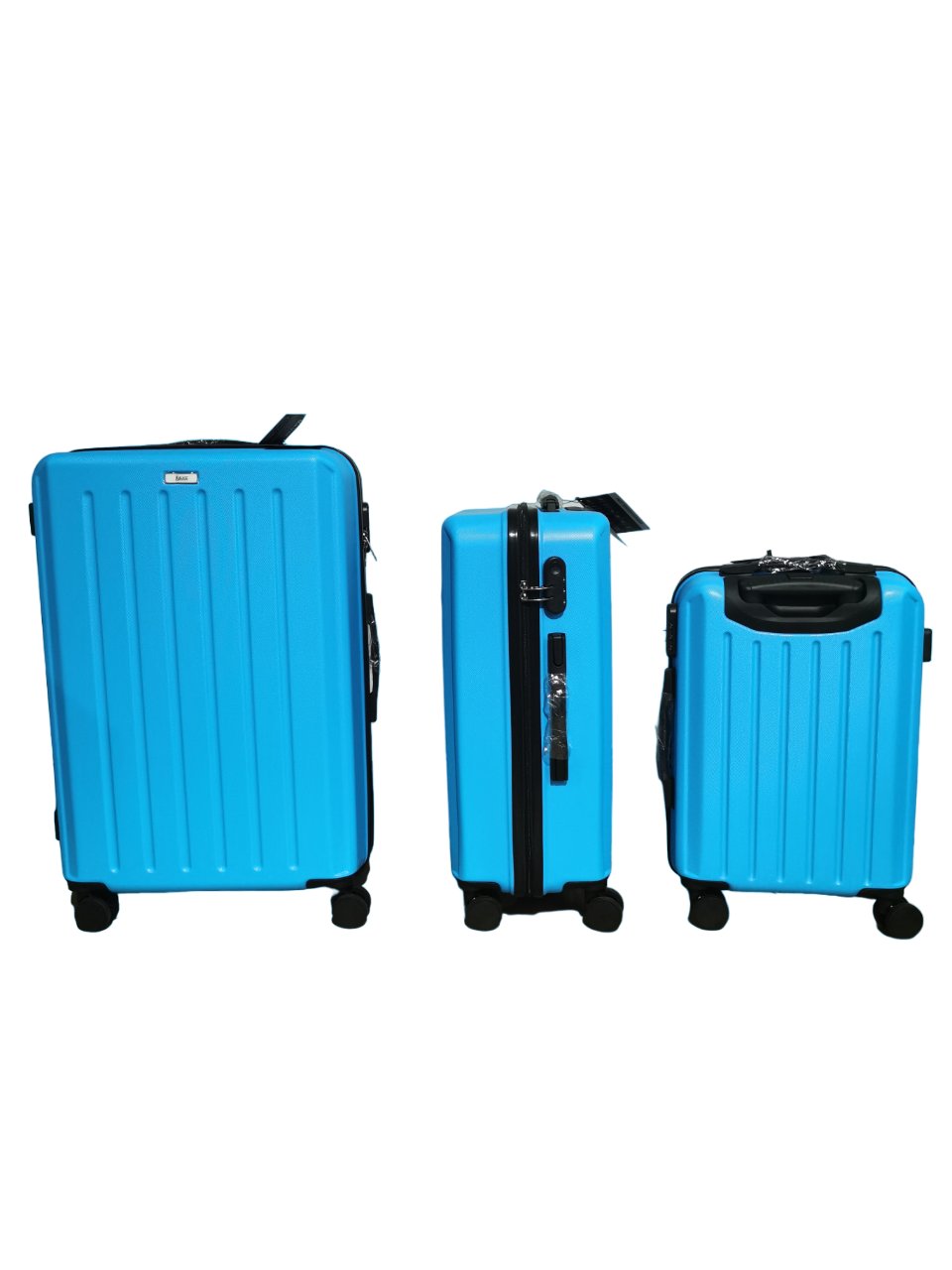 Noble ABS Hard shell Lightweight 360 Dual Spinning Wheels Combo Lock 28" 24", 20" 3 Piece Luggage Set