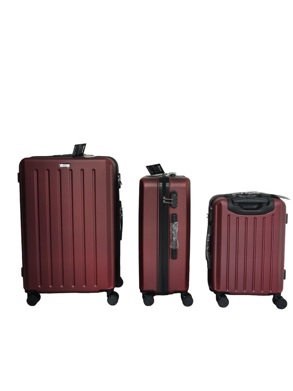 Noble ABS Hard shell Lightweight 360 Dual Spinning Wheels Combo Lock 28" 24", 20" 3 Piece Luggage Set