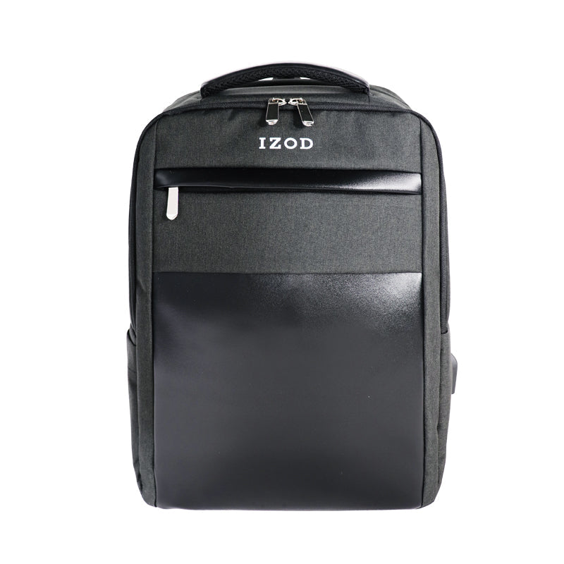 IZOD Penn Business Travel Slim Durable Laptop Backpack USB Charging Port Fits 16 Inch Laptop Notebook